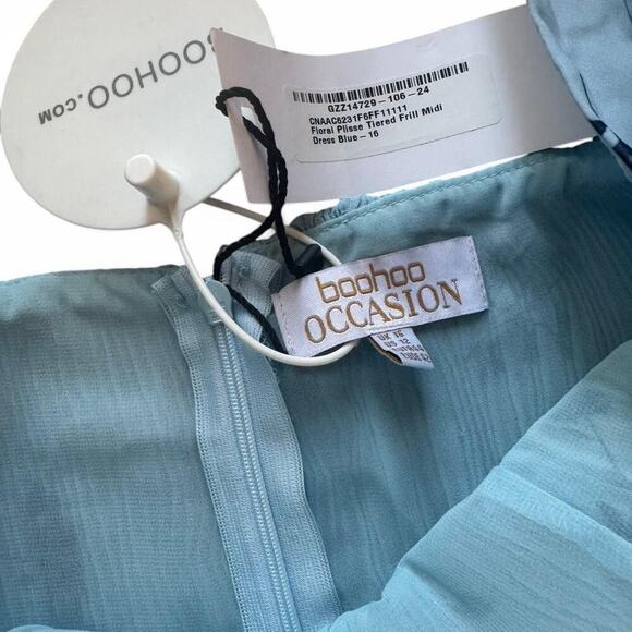 Plus floral plisse tiered frill - Picture 4 of 7